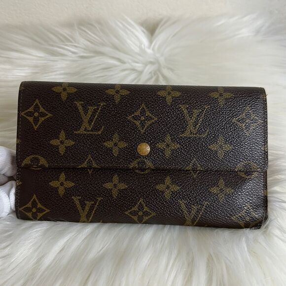 💯Authentic Louis Vuitton Monogram Trifold Long Wallet🍀 - Picture 1 of 14